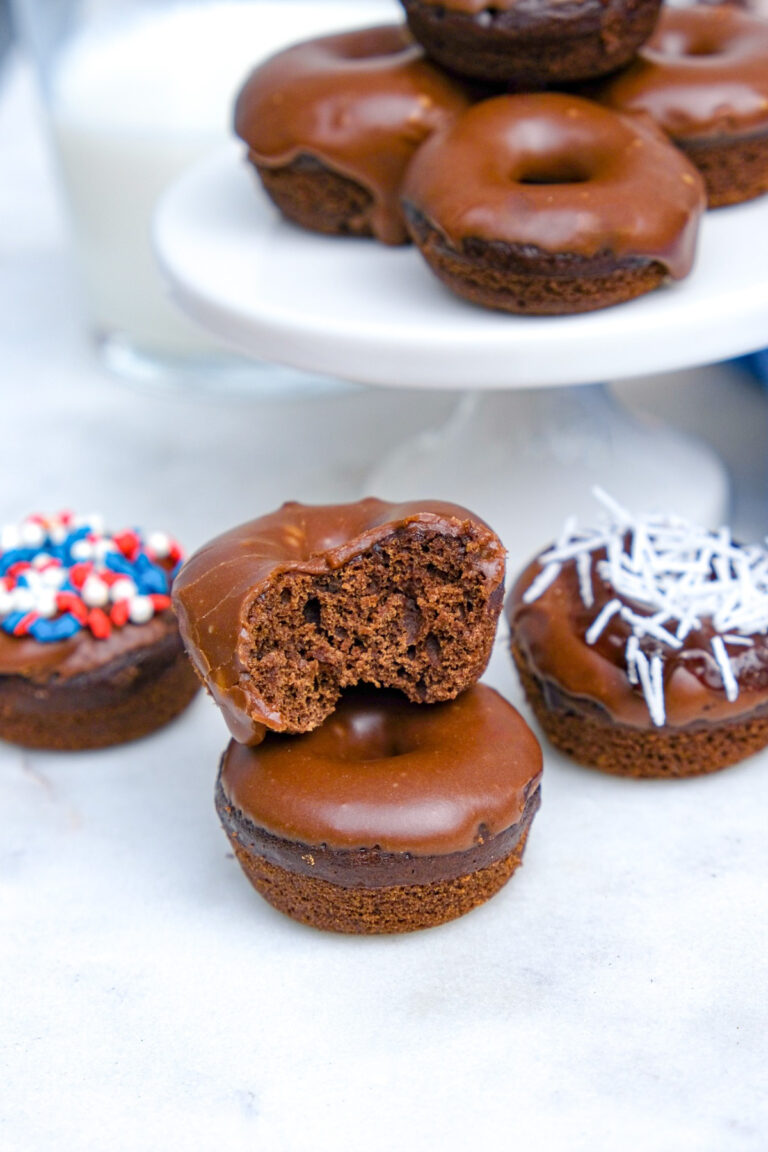 Baked Mini Chocolate Donuts Recipe - The Foodie Affair