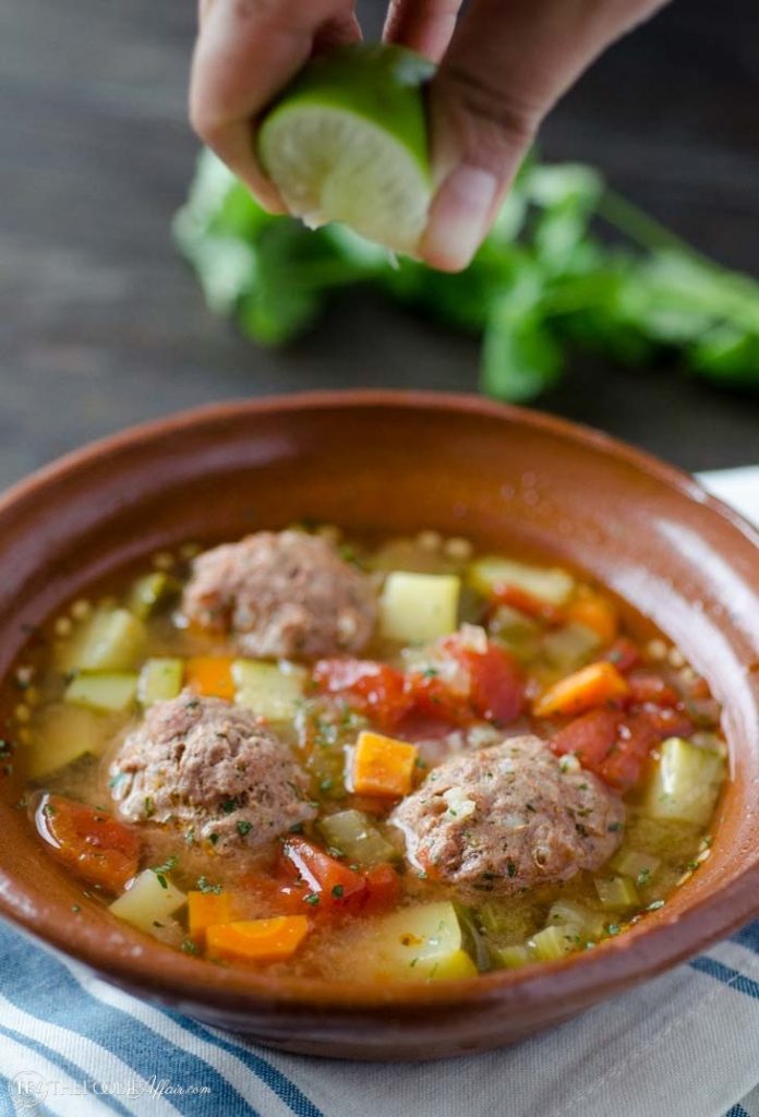 Albondigas (Meatball) Soup - Easy Mexican Recipe | The Foodie Affair