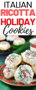 Holiday Ricotta Cheese Cookies - The Foodie Affair