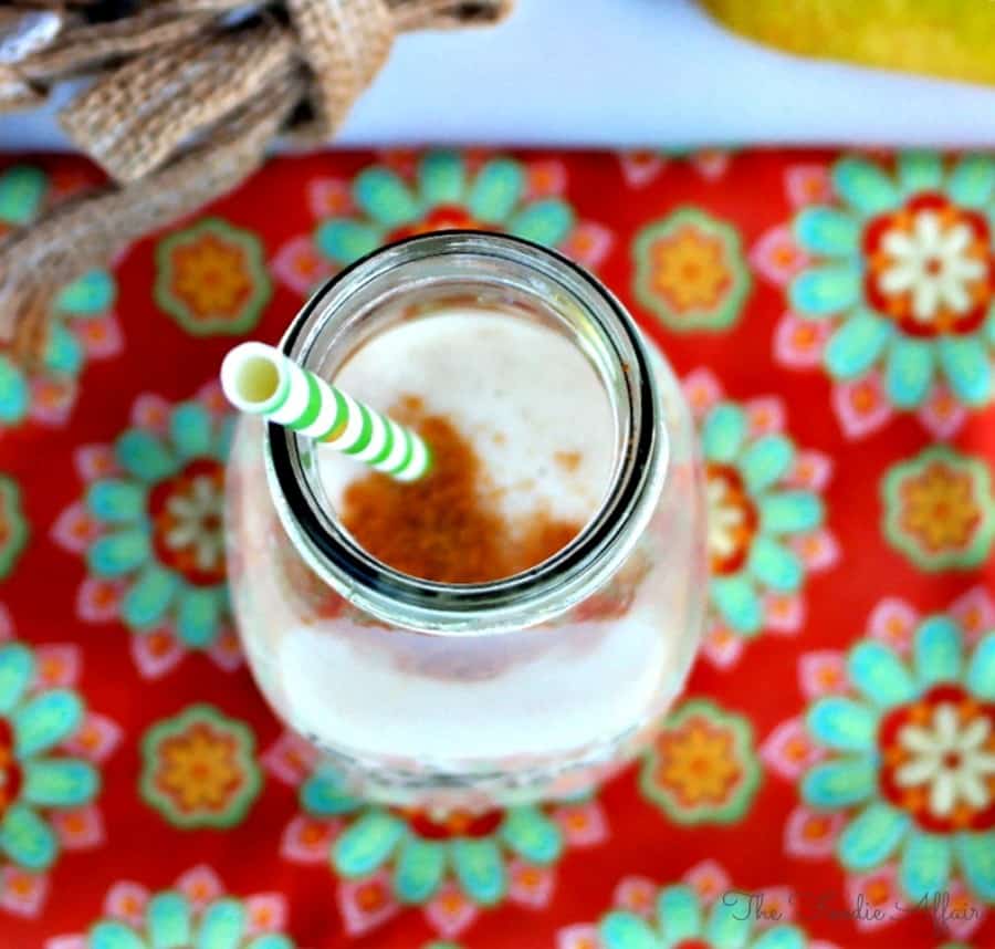 Pear Smoothie With Banana And Cinnamon