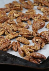 Maple Glazed Pecans 5 Minute Recipe The Foodie Affair   Maple Glazed Pecans S4 205x300 