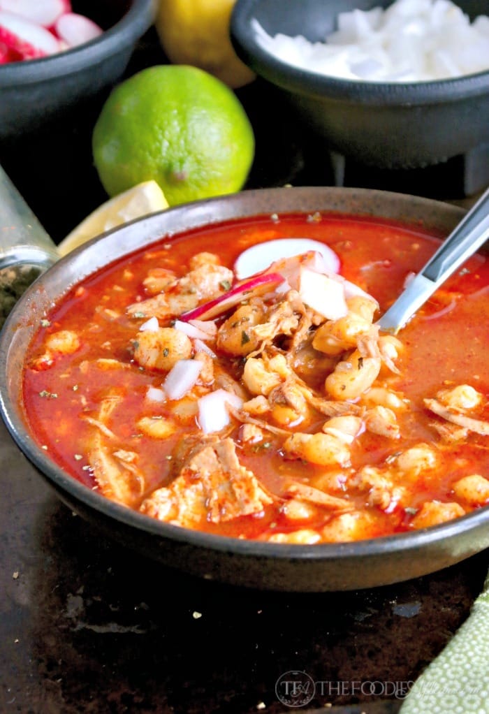 Nana's Mexican Pozole Rojo (Red) Recipe - The Foodie Affair