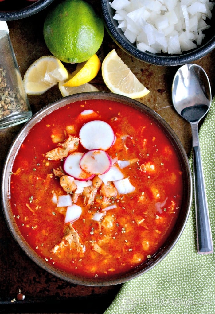 Nana's Mexican Pozole Rojo (Red) Recipe - The Foodie Affair