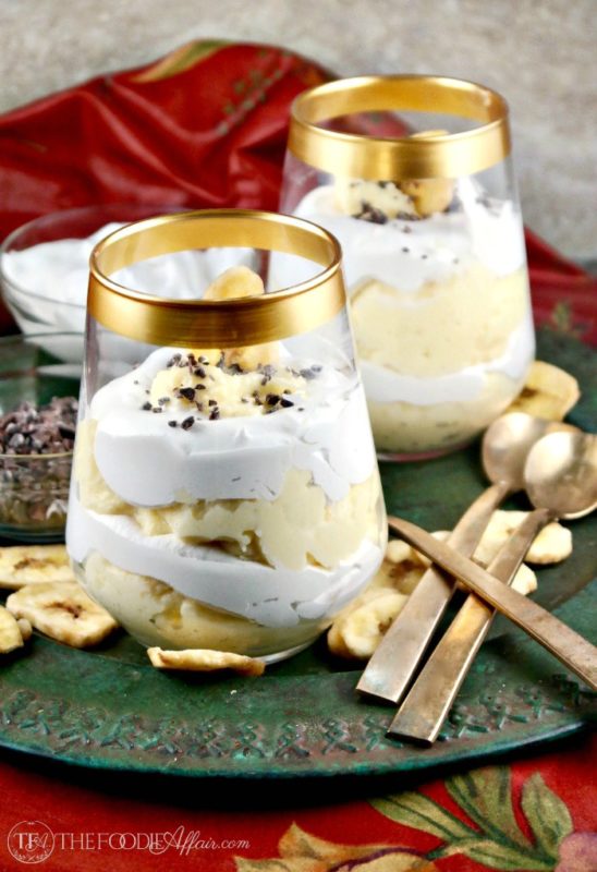 Banana Cream Parfaits {made without pre-packaged pudding mix}