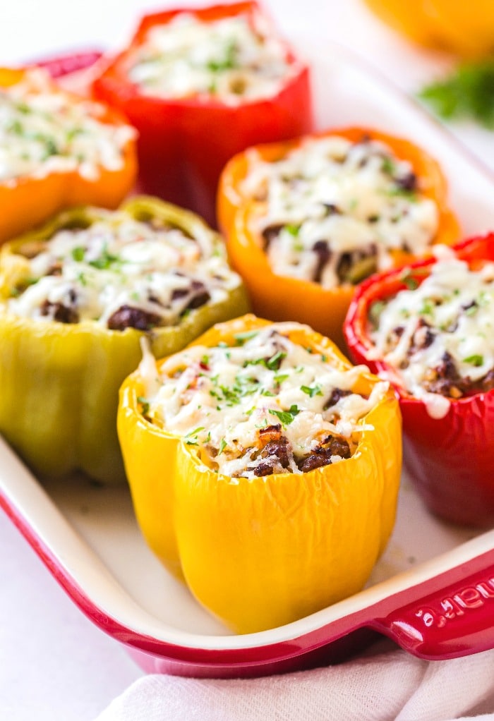Italian Stuffed Peppers With Sausage | The Foodie Affair