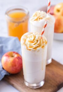 Homemade Apple Milkshake Recipe - Boozy Option | The Foodie Affair