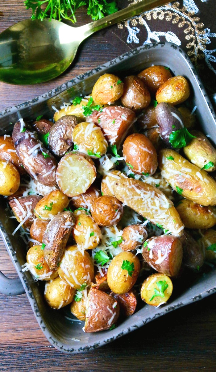 Roasted Fingerling Potatoes With Parmesan Cheese | The Foodie Affair