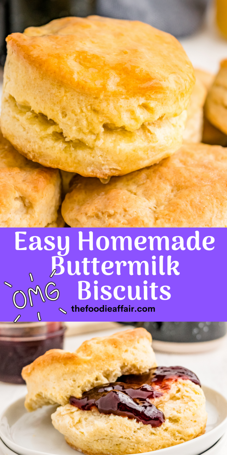 Easy Homemade Buttermilk Biscuits - The Foodie Affair