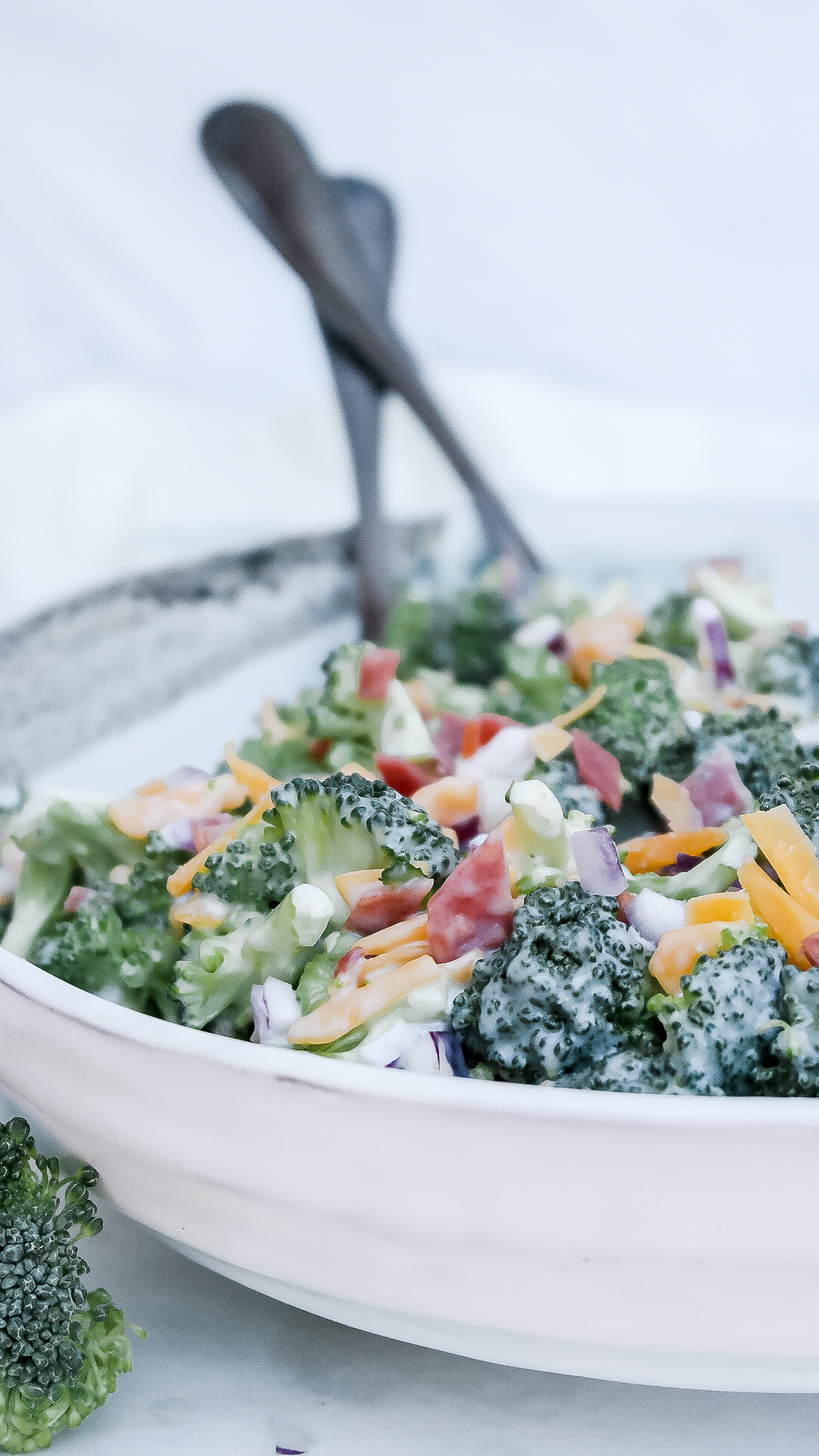 Keto Broccoli Salad Recipe With Bacon The Foodie Affair   Keto Broccoli Salad A 