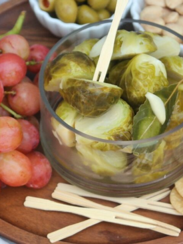 EASY PICKLED BRUSSELS SPROUTS STORY • The Foodie Affair