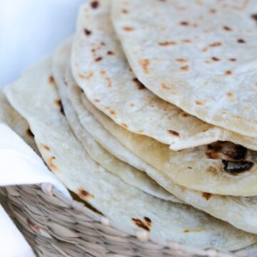 Homemade Flour Tortilla Recipe without Lard - The Foodie Affair