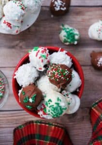 No Bake Christmas Oreo Balls Recipe - The Foodie Affair