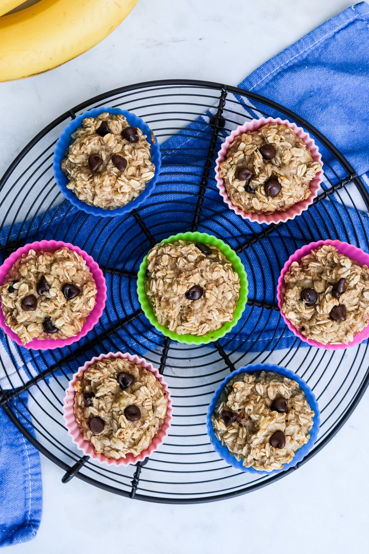 Healthy Tender Baked Oatmeal Cups Recipe with Banana - The Foodie Affair