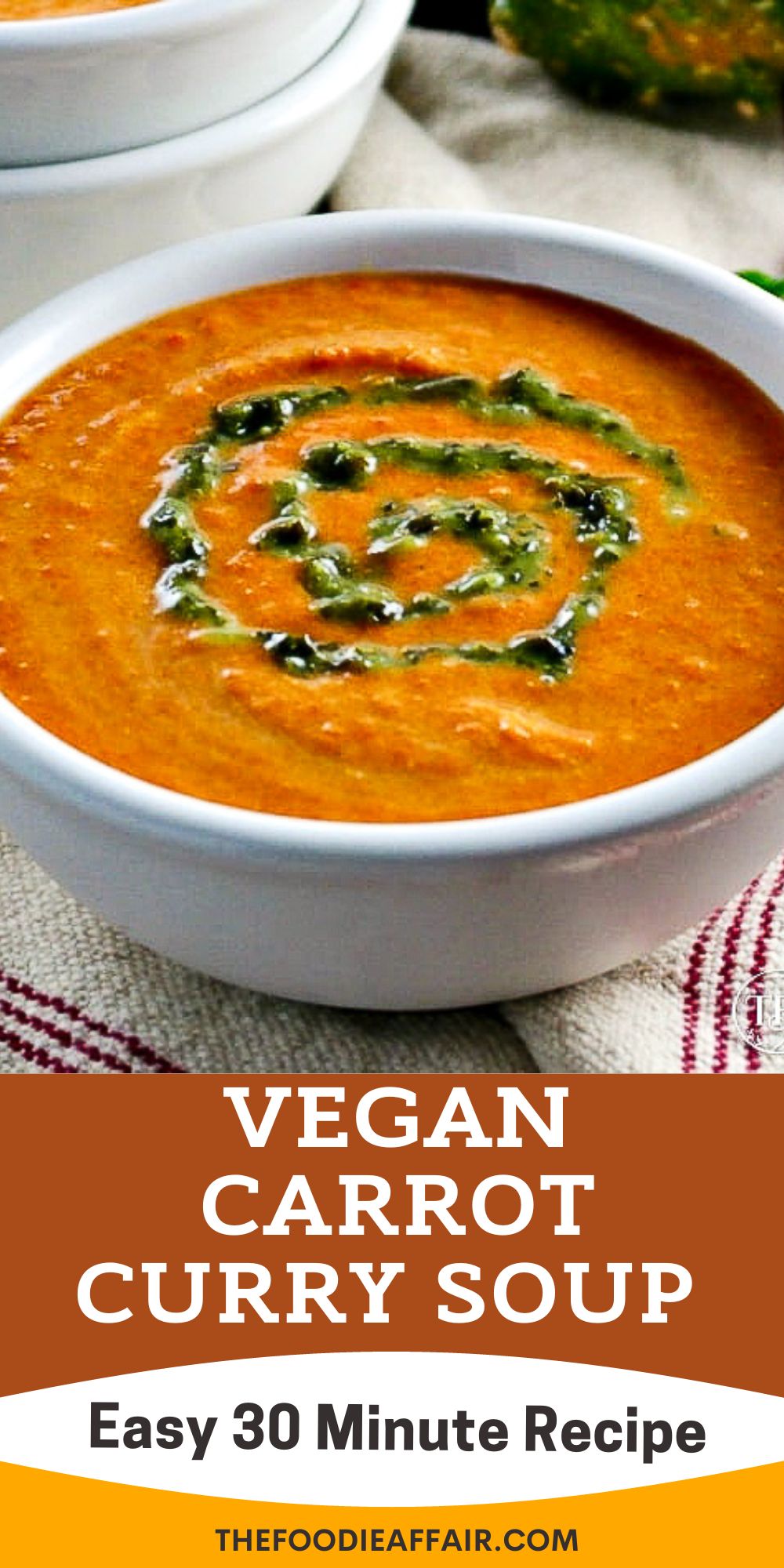 Vegan Carrot Curry Soup Recipe (30 minutes) - The Foodie Affair