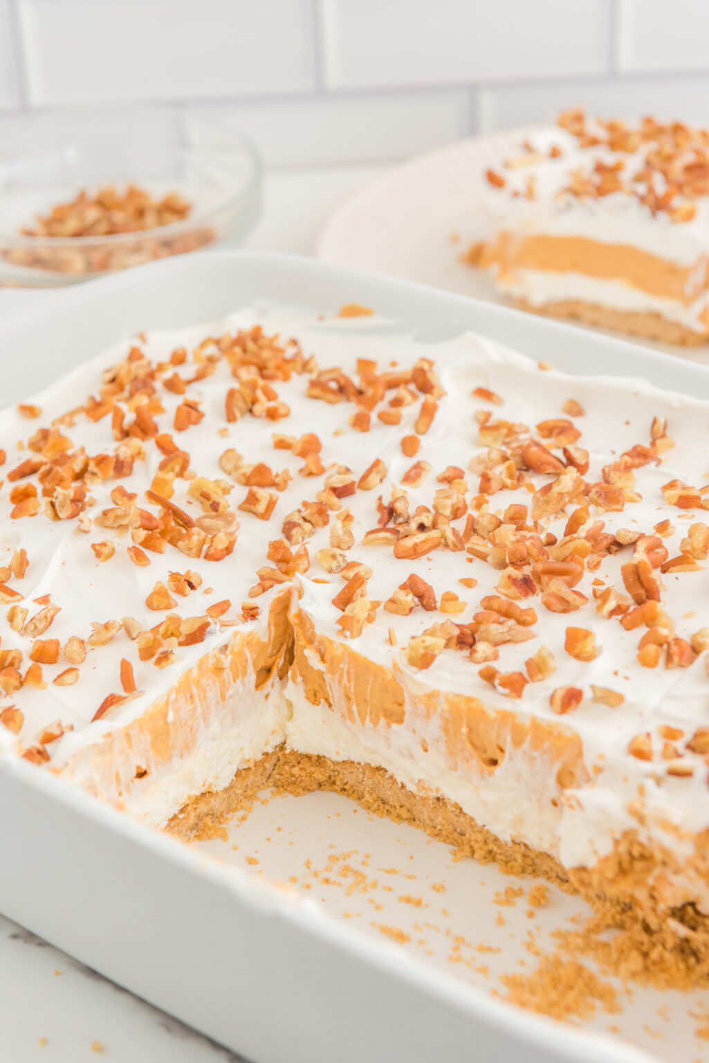 Easy Pumpkin Layered Dessert Recipe - The Foodie Affair