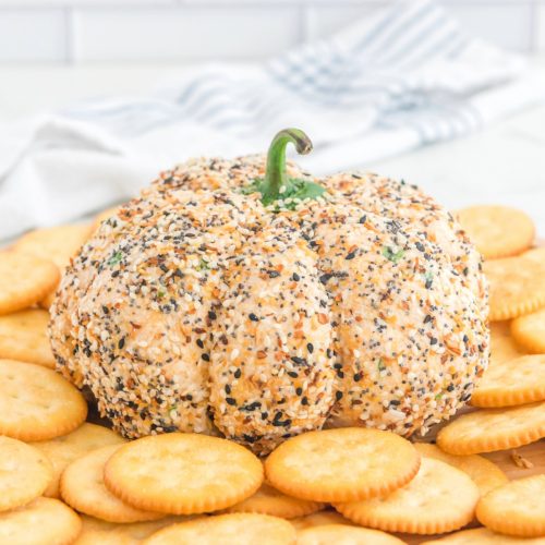 Easy Pumpkin Shaped Cheese Ball Recipe - The Foodie Affair